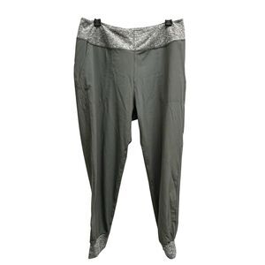 Patagonia Happy Hike Studio Pants Slash Pockets High Rise Gray Jogger Size Large
